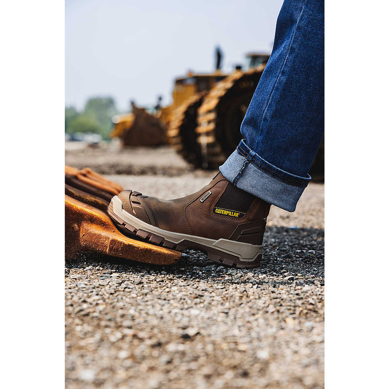 CATERPILLAR Men's Striver XL Chelsea Waterproof Steel Toe Work Boot