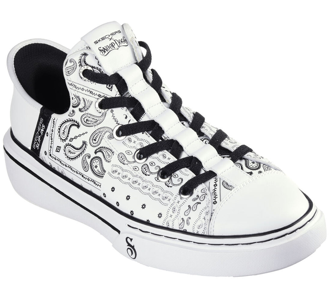 SKECHERS Men's Premium Leather Slip-ins Snoop One Double G
