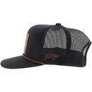 HOOEY Liberty Roper 6-panel Trucker Cap, Black