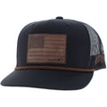 HOOEY Liberty Roper 6-panel Trucker Cap, Black