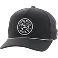 HOOEY Draw Cowboy Golf Patch 5-Panel Trucker Cap, Charcoal