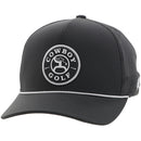 HOOEY Draw Cowboy Golf Patch 5-Panel Trucker Cap, Charcoal