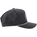 HOOEY Draw Cowboy Golf Patch 5-Panel Trucker Cap, Charcoal