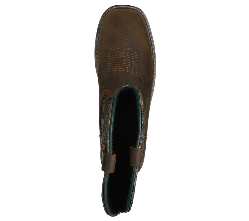 SKECHERS Men's John Deere: Rowood - Moss Burrow Waterproof Work Boot 256021