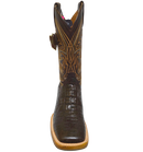 JAR BOOTS Bota vaquera de imitación de caimán para hombre con punta de bulldog 2622