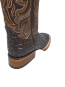 JAR BOOTS Bota vaquera de imitación de caimán para hombre con punta de bulldog 2622