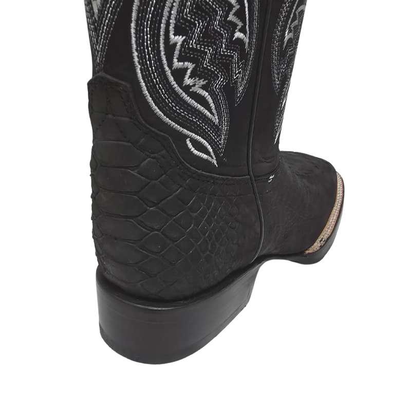 JAR BOOTS Men's Python Bulldog Toe Western Boot 2654