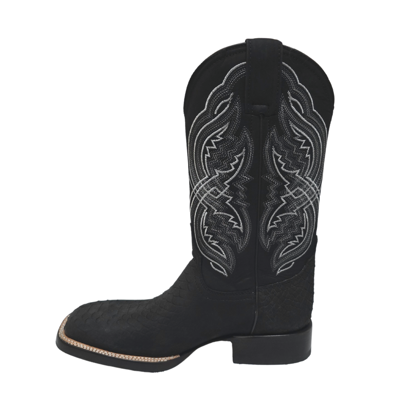 JAR BOOTS Men's Python Bulldog Toe Western Boot 2654
