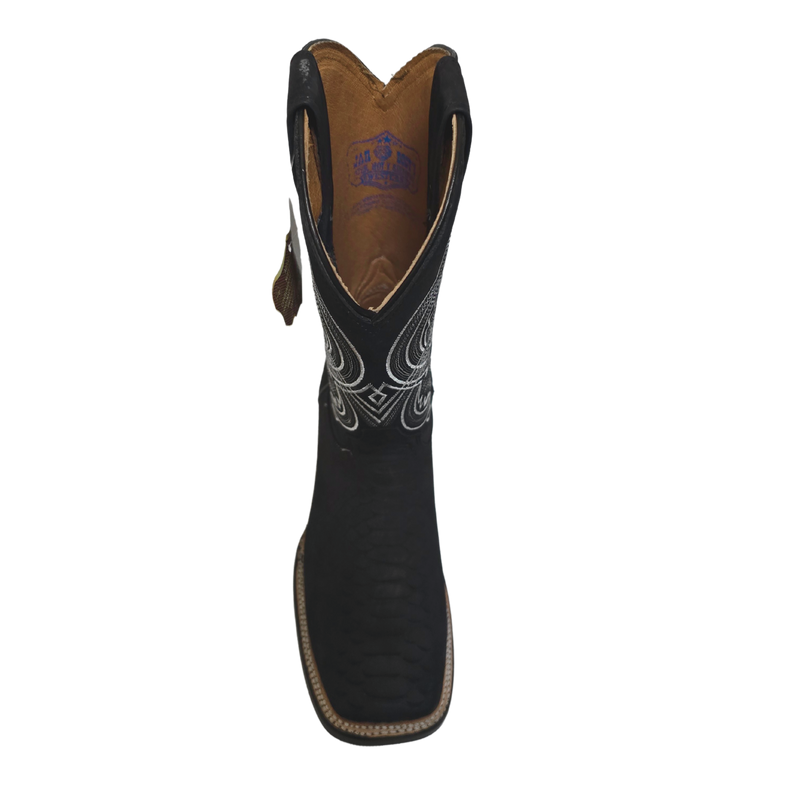 JAR BOOTS Men's Python Bulldog Toe Western Boot 2654