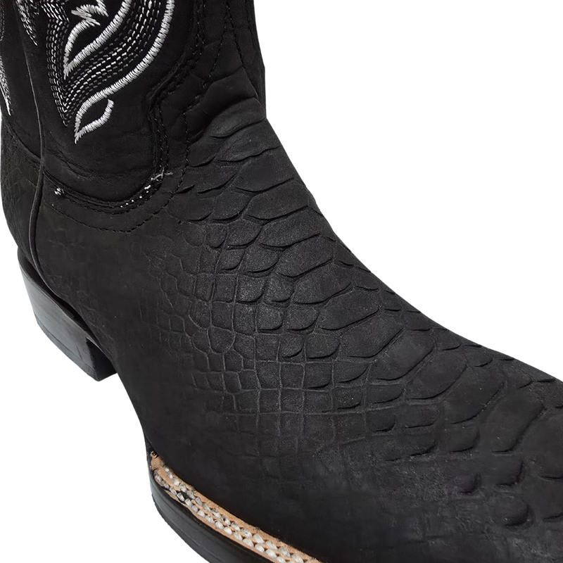JAR BOOTS Men's Python Bulldog Toe Western Boot 2654