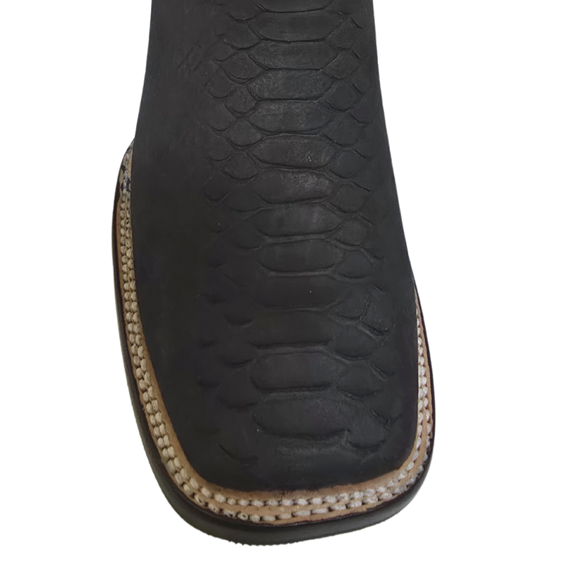 JAR BOOTS Men's Python Bulldog Toe Western Boot 2654