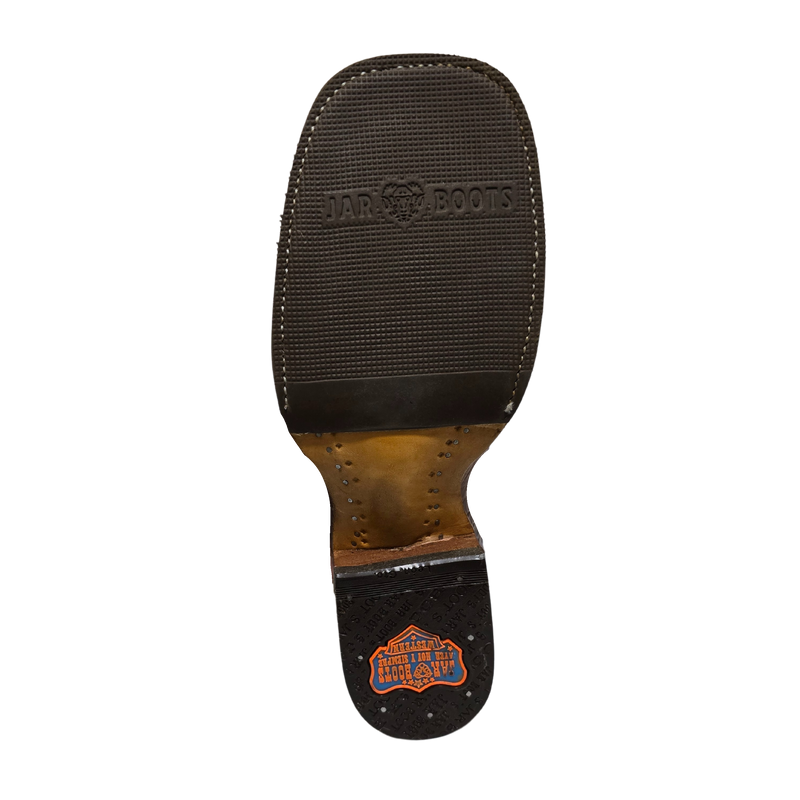 JAR BOOTS Men's Python Bulldog Toe Western Boot 2654