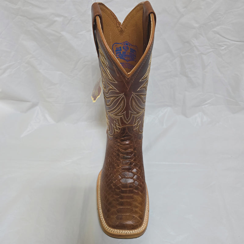 JAR BOOTS Men's Python Bulldog Toe Western Boot 2654