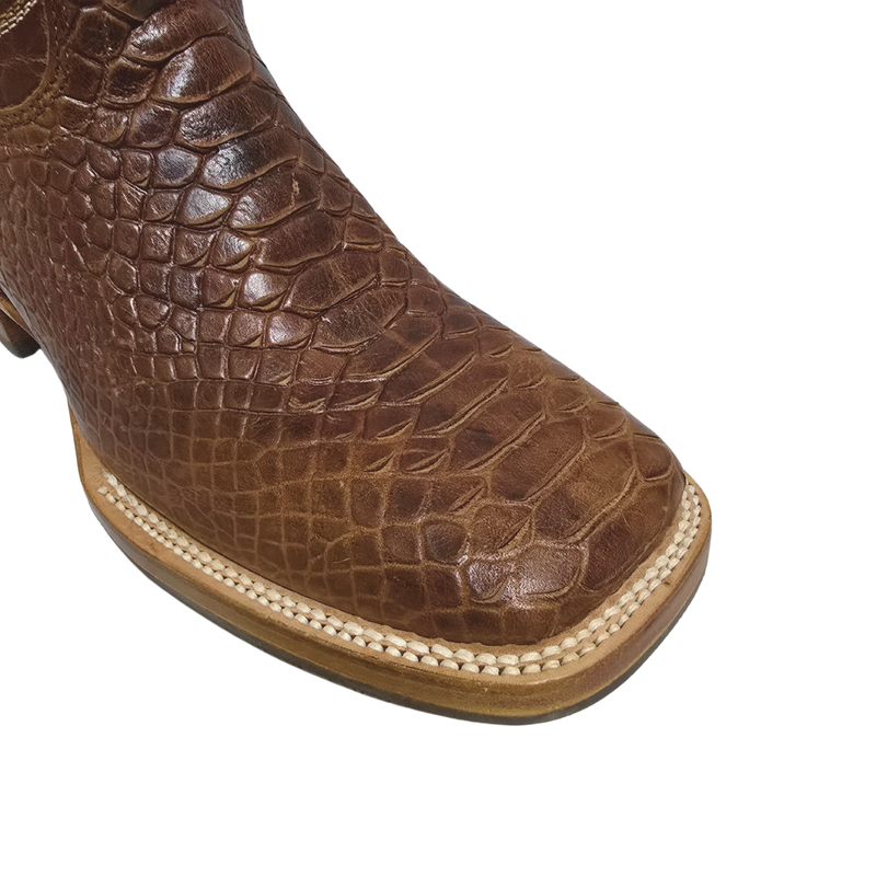 JAR BOOTS Men's Python Bulldog Toe Western Boot 2654