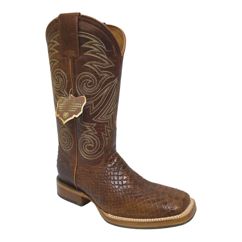 JAR BOOTS Men's Python Bulldog Toe Western Boot 2654