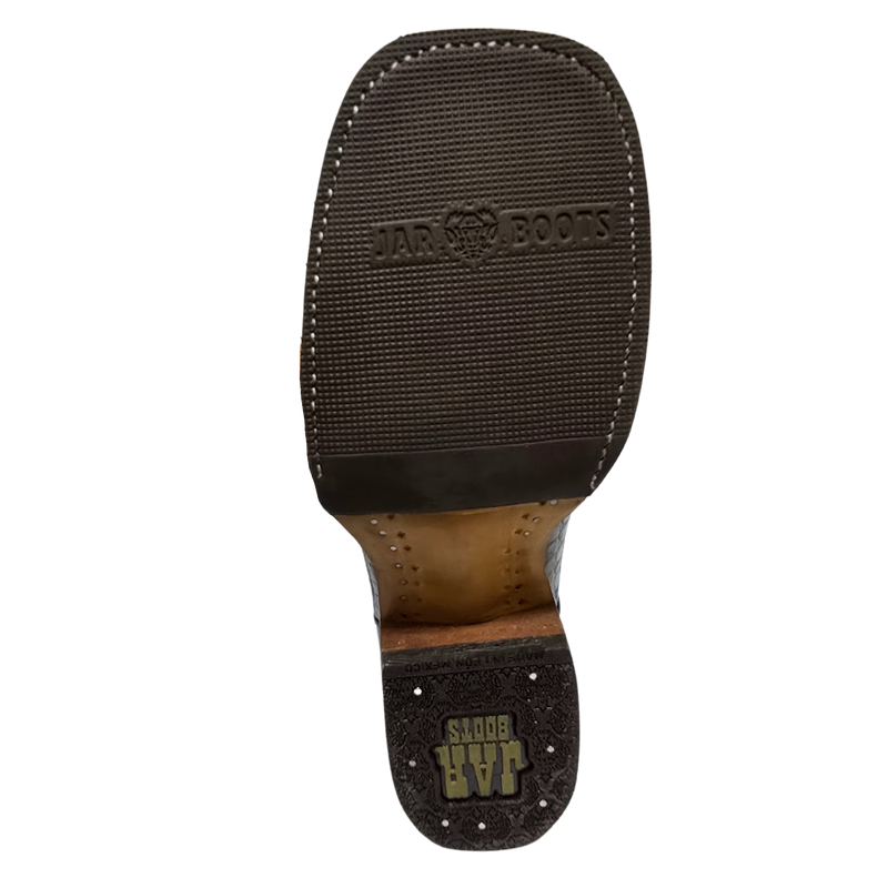 JAR BOOTS Men's Crocodile Square Toe Western Boot 2658