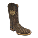 JAR BOOTS Bota vaquera de punta cuadrada de cocodrilo para hombre 2658