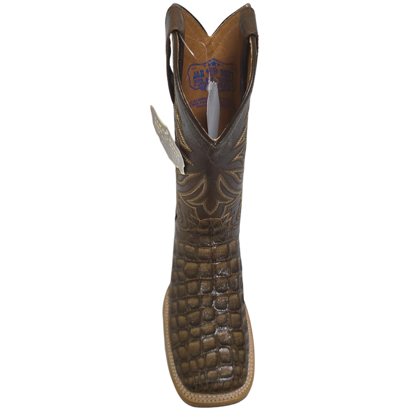 JAR BOOTS Men's Crocodile Square Toe Western Boot 2658
