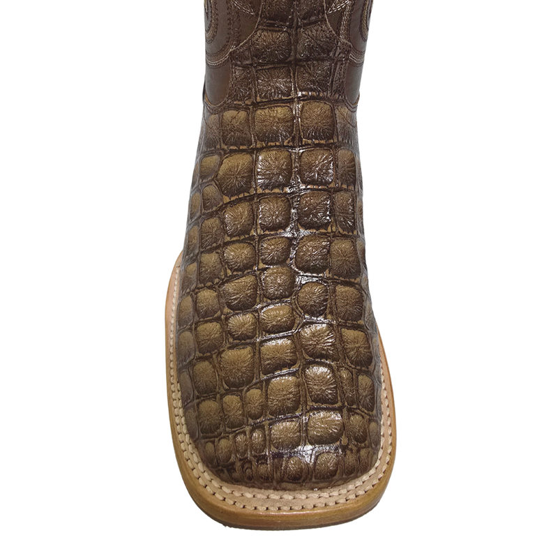 JAR BOOTS Men's Crocodile Square Toe Western Boot 2658