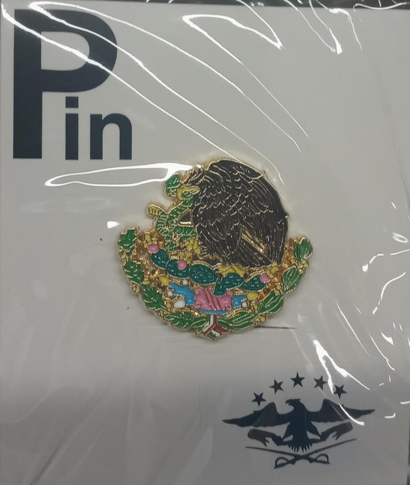 EL GENERAL Sombrero Pin Escudo México 45232