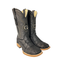 EL GENERAL Men's Genuine Leather Monster Fish Pirarucu Western Boots