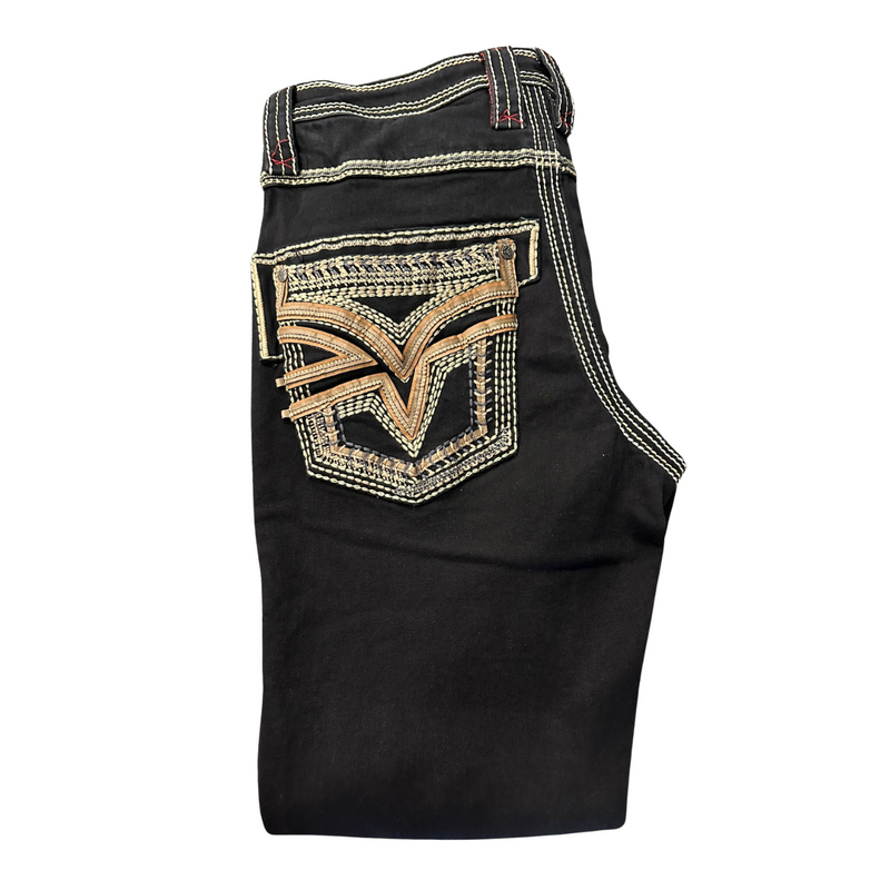 LAMASINI Men's Jeans Stretch Boot Cut LAM12101