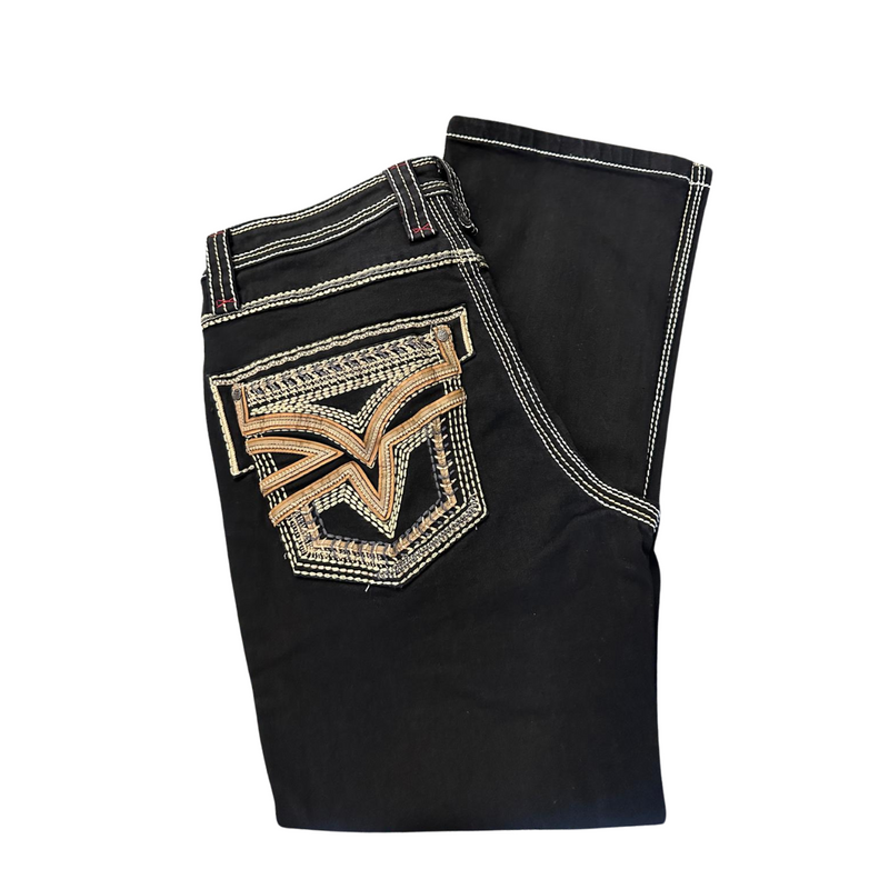 LAMASINI Men's Jeans Stretch Boot Cut LAM12101