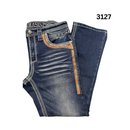 LAMASINI Jeans elásticos de corte bota para hombre LAM12101