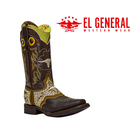 Bota vaquera de rodeo para hombre EL GENERAL 33309