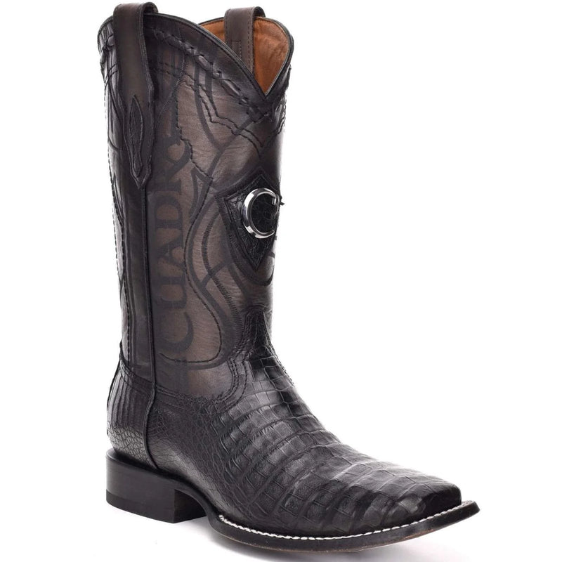CUADRA Men's Genuine Caiman Laser & Embroidery Square Toe CU678