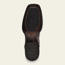 CUADRA Men's Copper Leather Caiman Laser & Embroidery Square Toe CU456