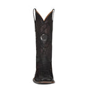CUADRA Men's Lisboa Cherry Python Leather & Laser Square Toe Western Boot