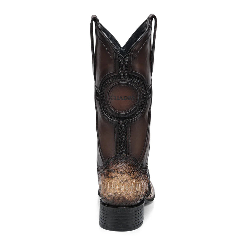 CUADRA Men's Honey Python Embroidery & Laser & Woven Boot