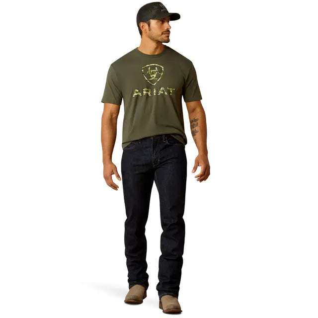 Camiseta de manga corta con camuflaje digital Liberty USA de ARIAT para hombre 10054177