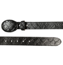 Cinturón estilo western con estampado de piragüismo y pez monstruo para hombre de EL GENERAL