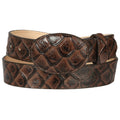 EL GENERAL Men's Imitation Monster Fish Piraracu Cowboy Belt 44668