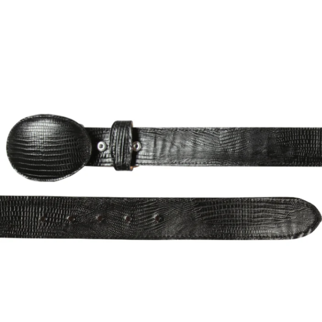 EL GENERAL Men's Belt Cowboy Imitation Lizard 44670