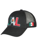 EL GENERAL Men's Mexico Flag Color Embroidery Cap