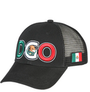 EL GENERAL Men's Mexico Flag Color Embroidery Cap