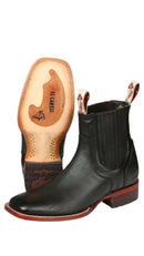 EL CANELO Men's  Caisson Square Toe Ankle Western Boot