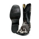 EL GENERAL Men's Rodeo Cowhide  Western Boot, Black