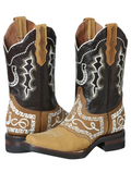 EL GENERAL Men's Rodeo Embroidery Western Boot 51111