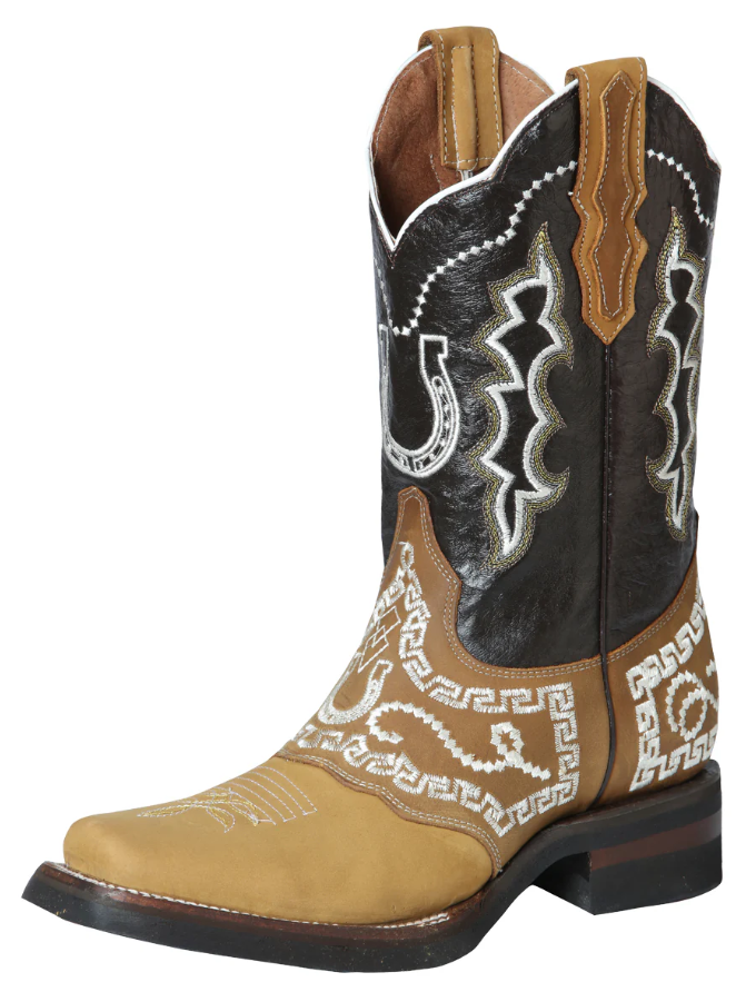 EL GENERAL Men's Rodeo Embroidery Western Boot 51111