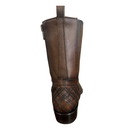 CUADRA Men's  Bovine Leather  Zipper & Studs Narrow Square Toe Ankle Boot CU406