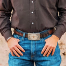 MONTANA Silversmiths Longhorn Cattle Drive Buckle Silver