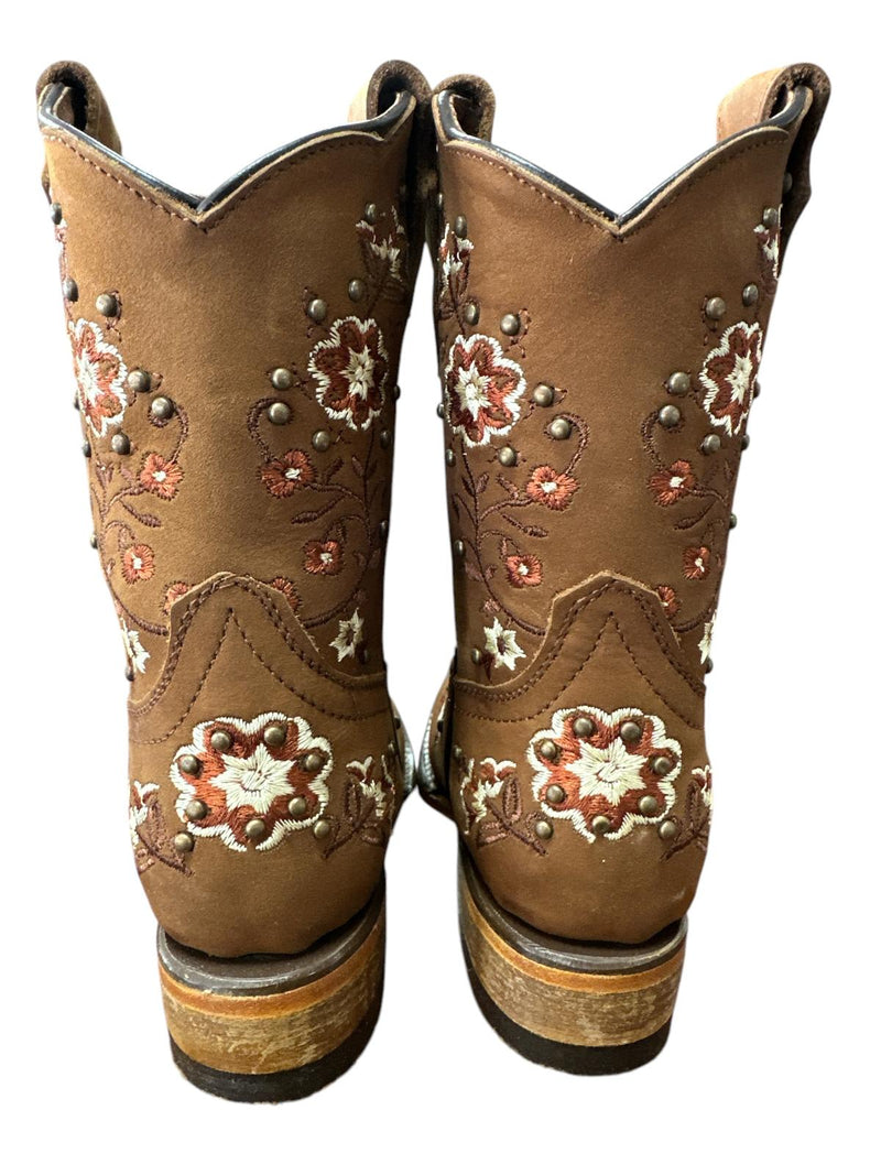 JAR BOOTS Kid's Western Boots Nobuck Square Toe 2357