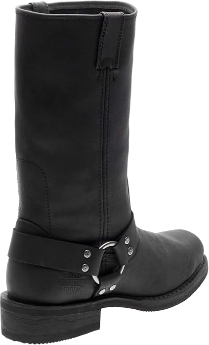HARLEY DAVISON Men's Bowden 11.5 Inch Harness Style Motorcycle Boots, Black