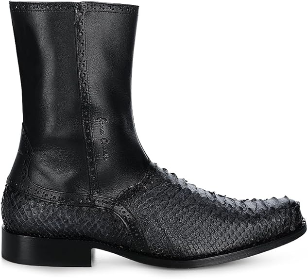 CUADRA Men's Grey Python R/ Black Cowhide Boot FC880