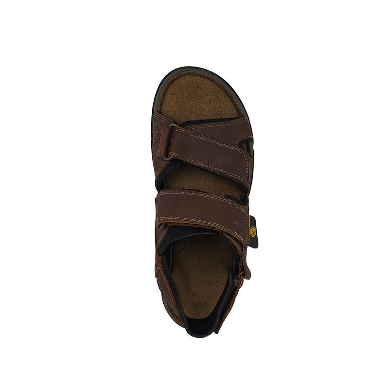 LOBO SOLO Men's SANDALS   6507 CACERES LEATHER  Grezly Chesnut ID 126644