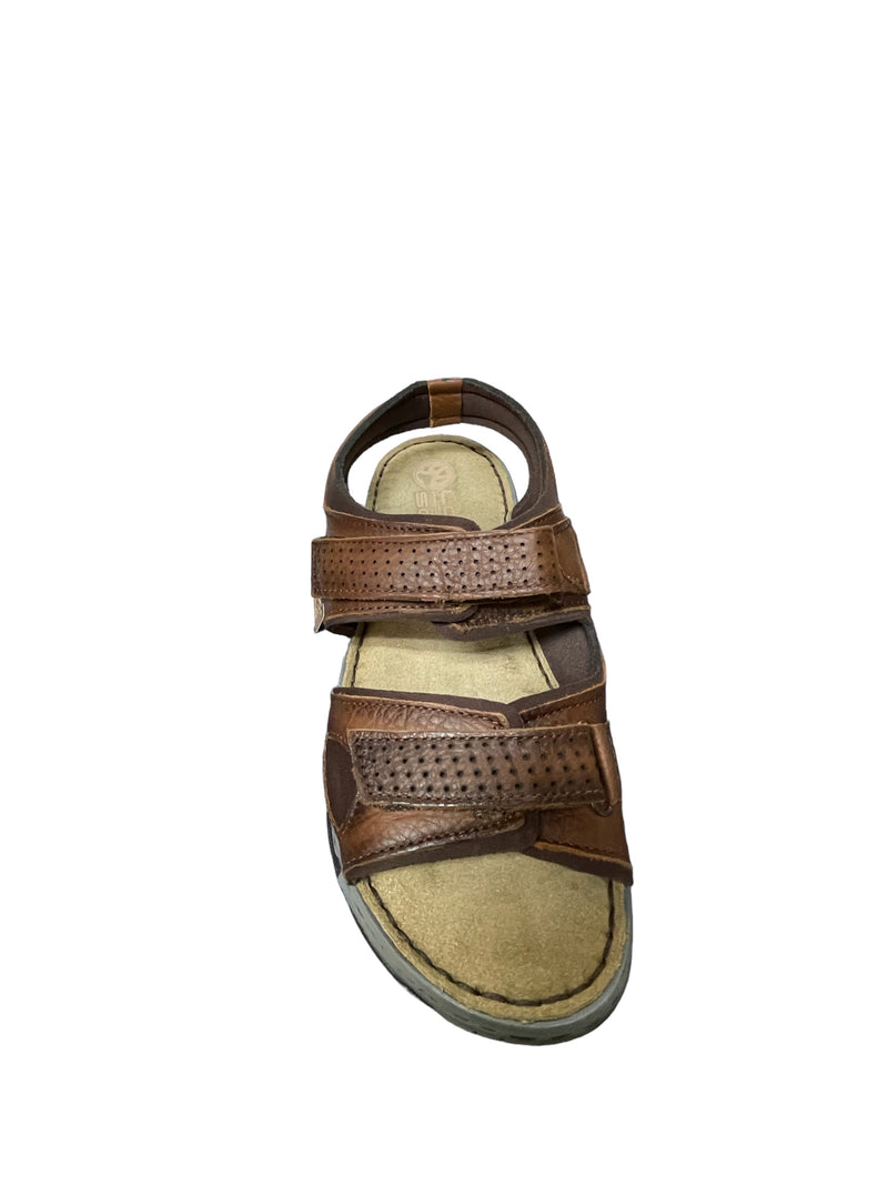 LOBO SOLO Men's SANDALS   6513 CACERES LEATHER  HIMALAYA CEDRO